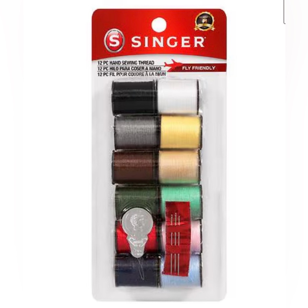 Singer Beginner’s Sewing Kit 12 Colors USED ONCE